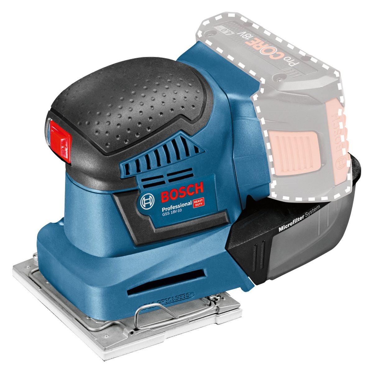 BOSCH - Lijadora inalámbrica bosch sin bateria GSS 18V-10