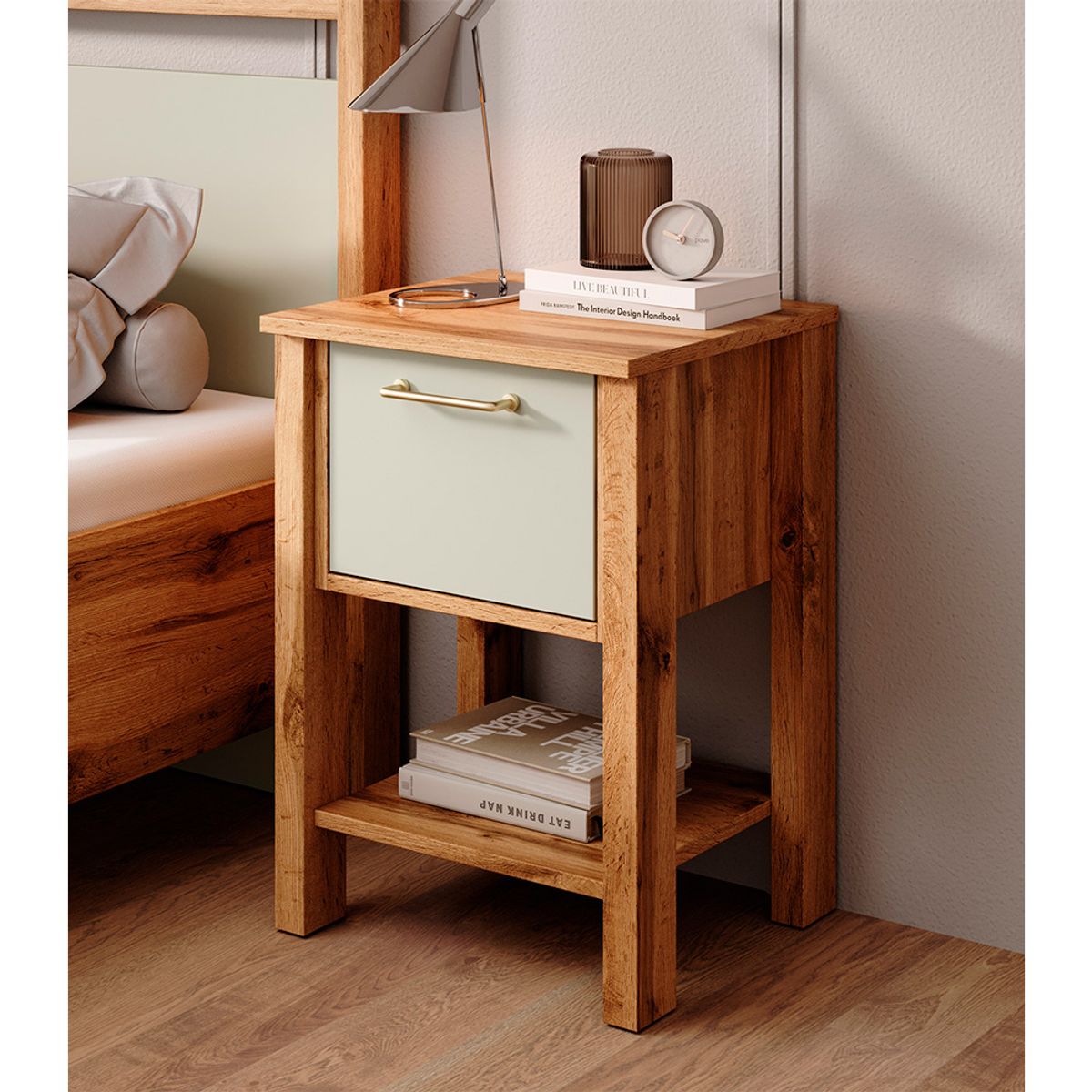 GENERICO - Velador Mesa De Noche Beretta - Gaudi