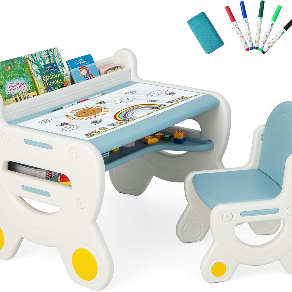 PERU IMPORTACIONES - Mesa Infantil Pizarra Borrador Multifuncional