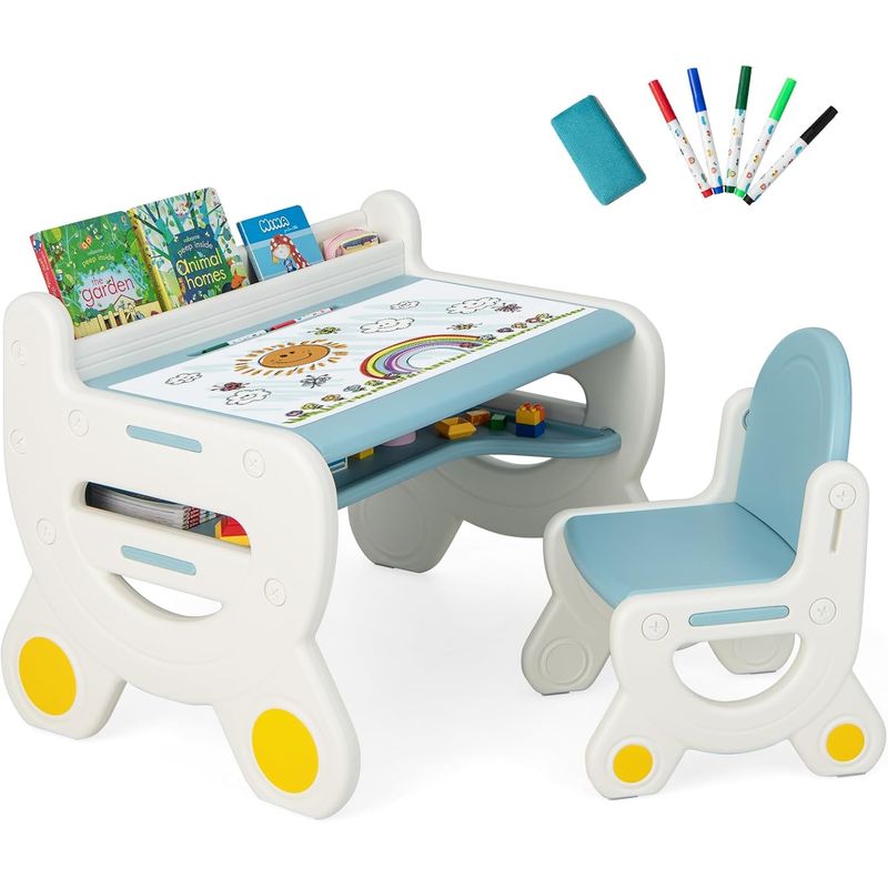 PERU IMPORTACIONES - Mesa Infantil Pizarra Borrador Multifuncional