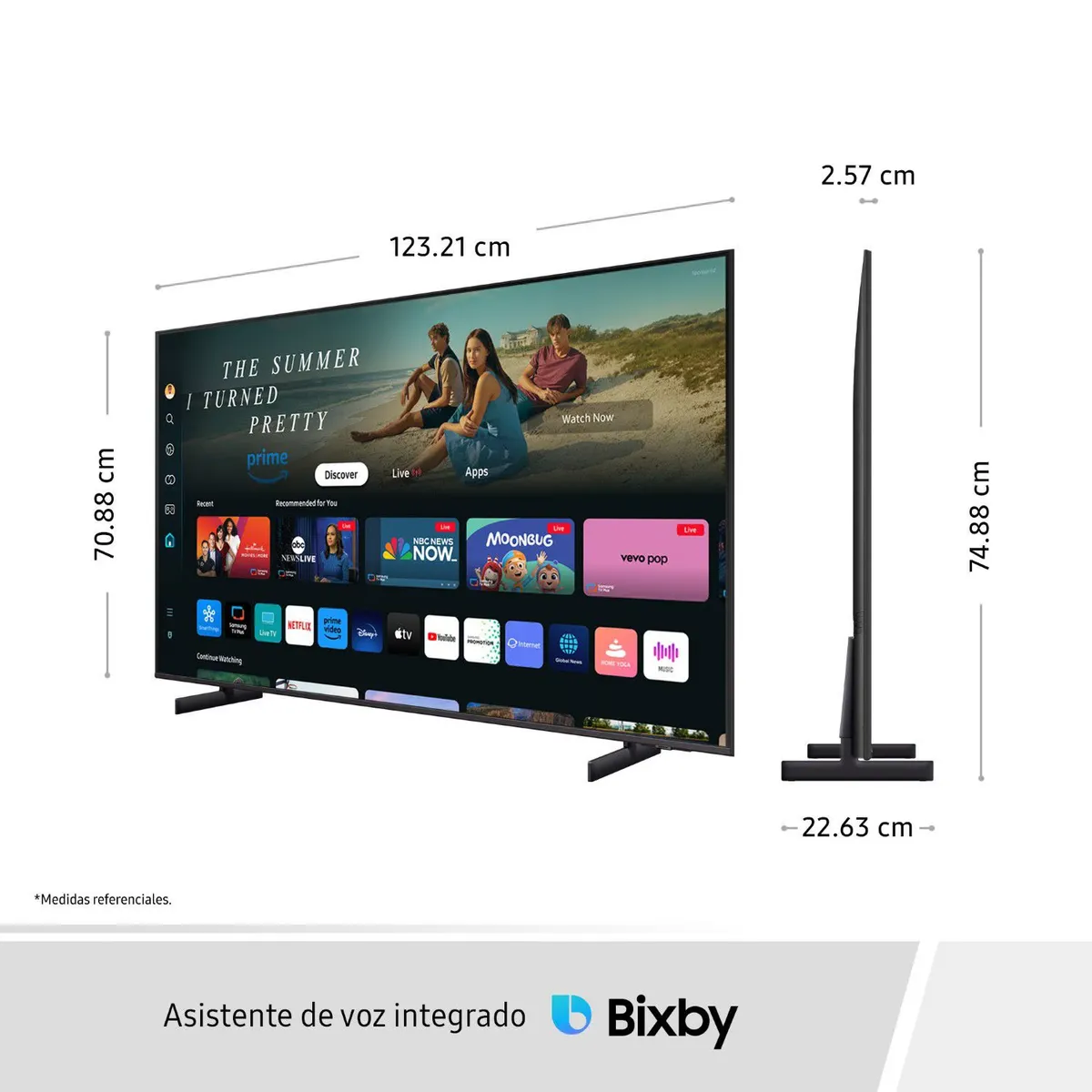SAMSUNG - Televisor Samsung 55 Crystal UHD Tizen Os Smart UN55DU8000