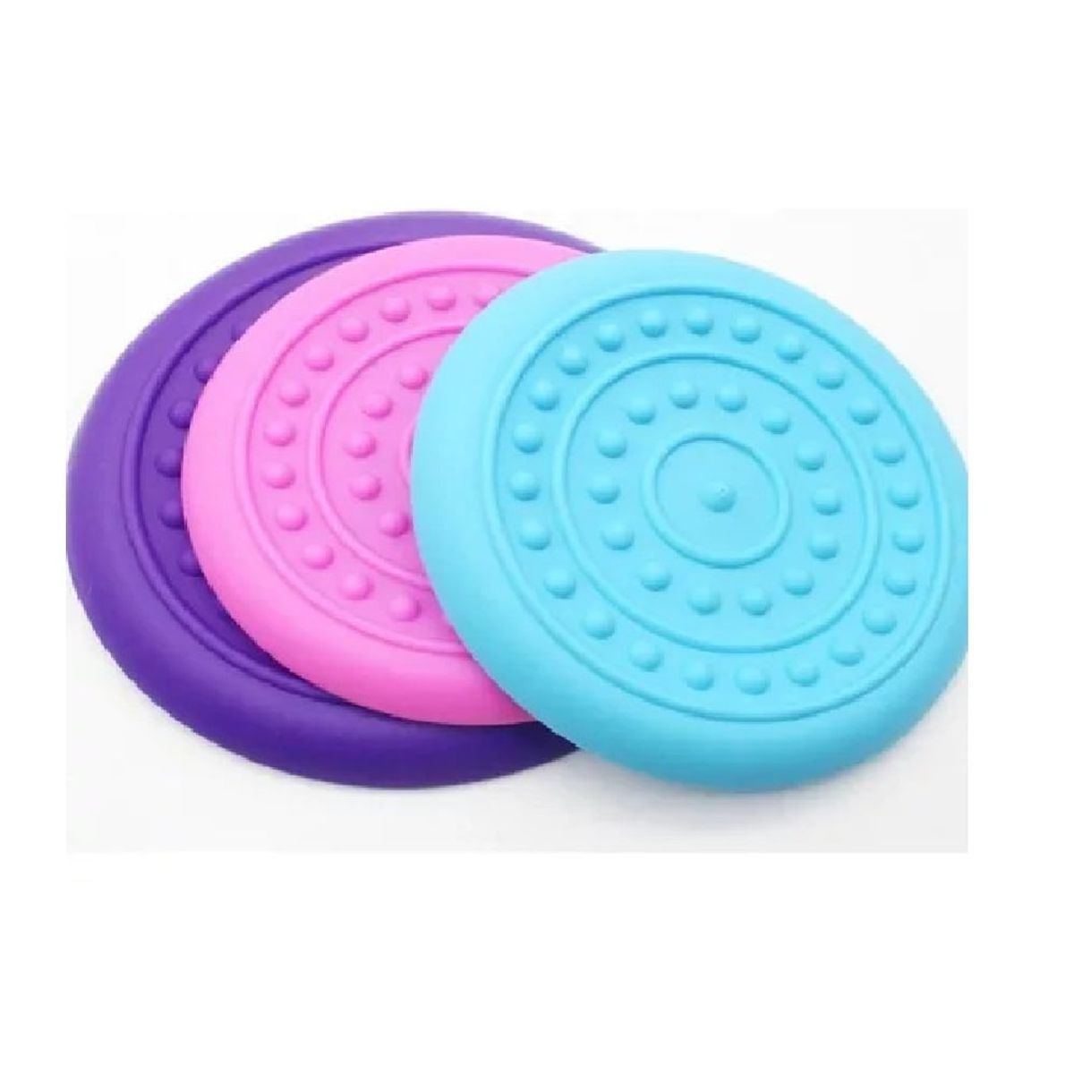 OTTOWARE - Set de 3 Frisbee de Silicona para Mascota