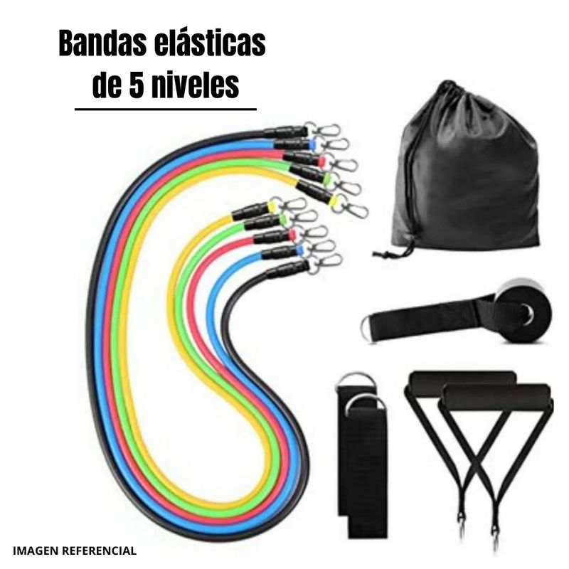 GENERICO - Set Resistencia De 5 Ligas Bandas Fitness