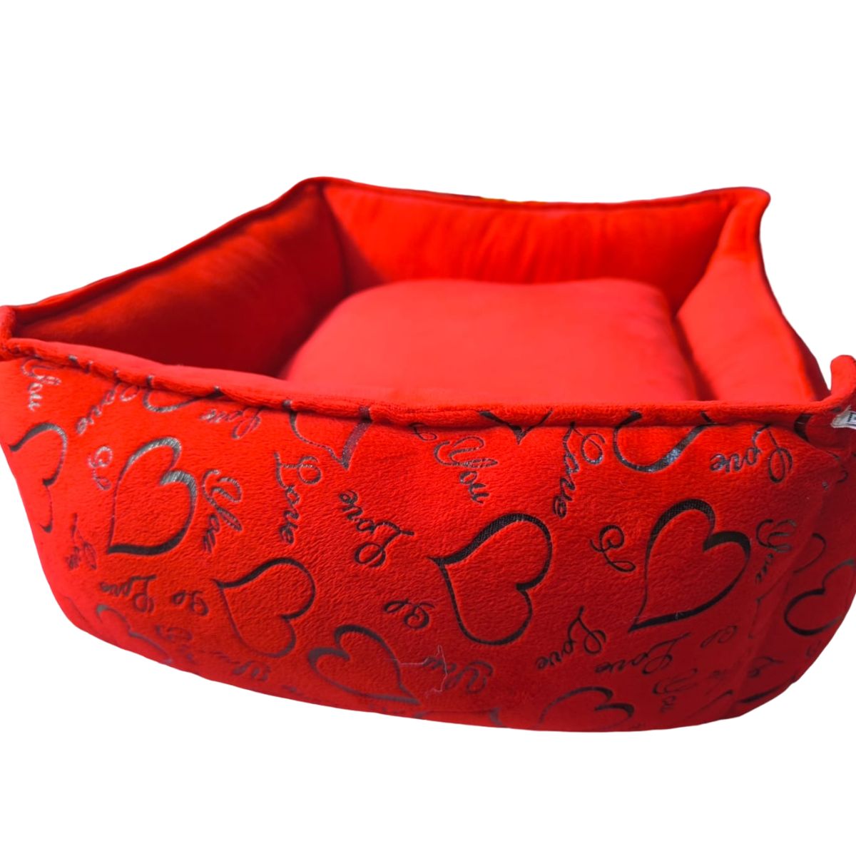 NACIONAL - Cama cuadrada para mascota Talla S -Rojo