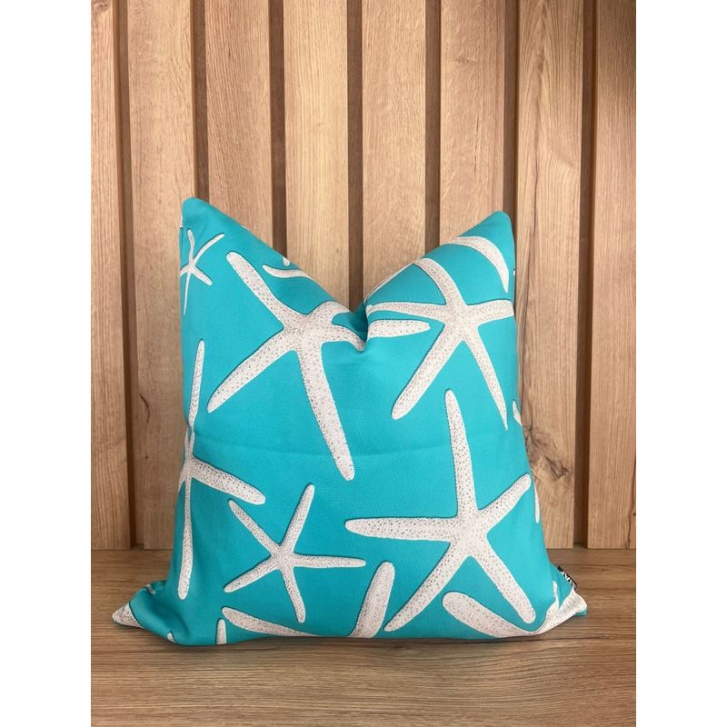 GENERICO - Funda De Cojin Estrella de Mar Turquesa 45 x 45 cm