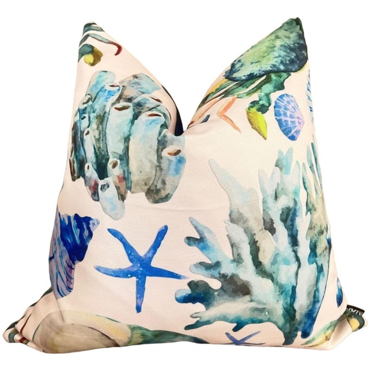 MAP DESIGN HOME - Funda De Cojin Playa Arrecife Multicolor 45 x 45 cm