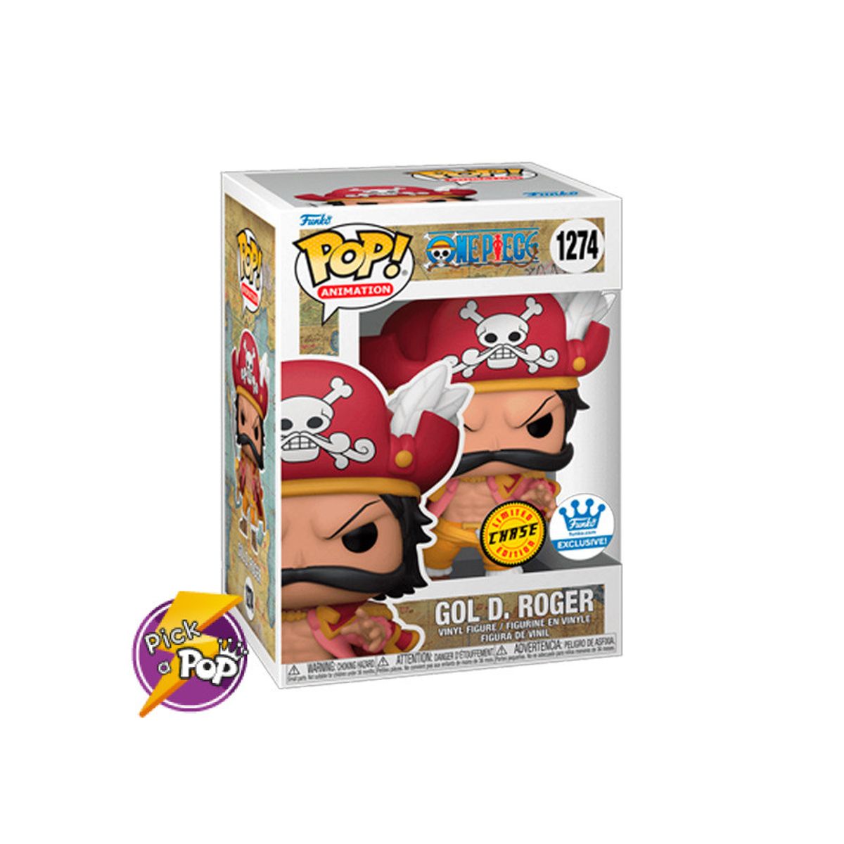 FUNKO - ONE PIECE GOL D ROGER CHASE EXCLUSIVO 1274