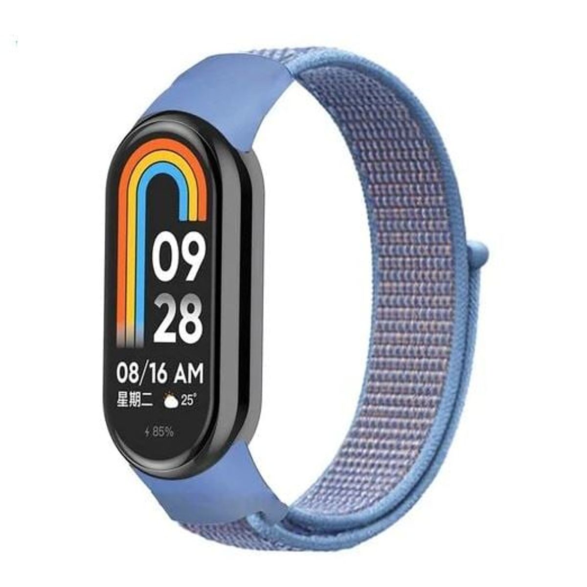 GENERICO - CORREA NYLON PARA XIAOMI BAND 8 AZUL