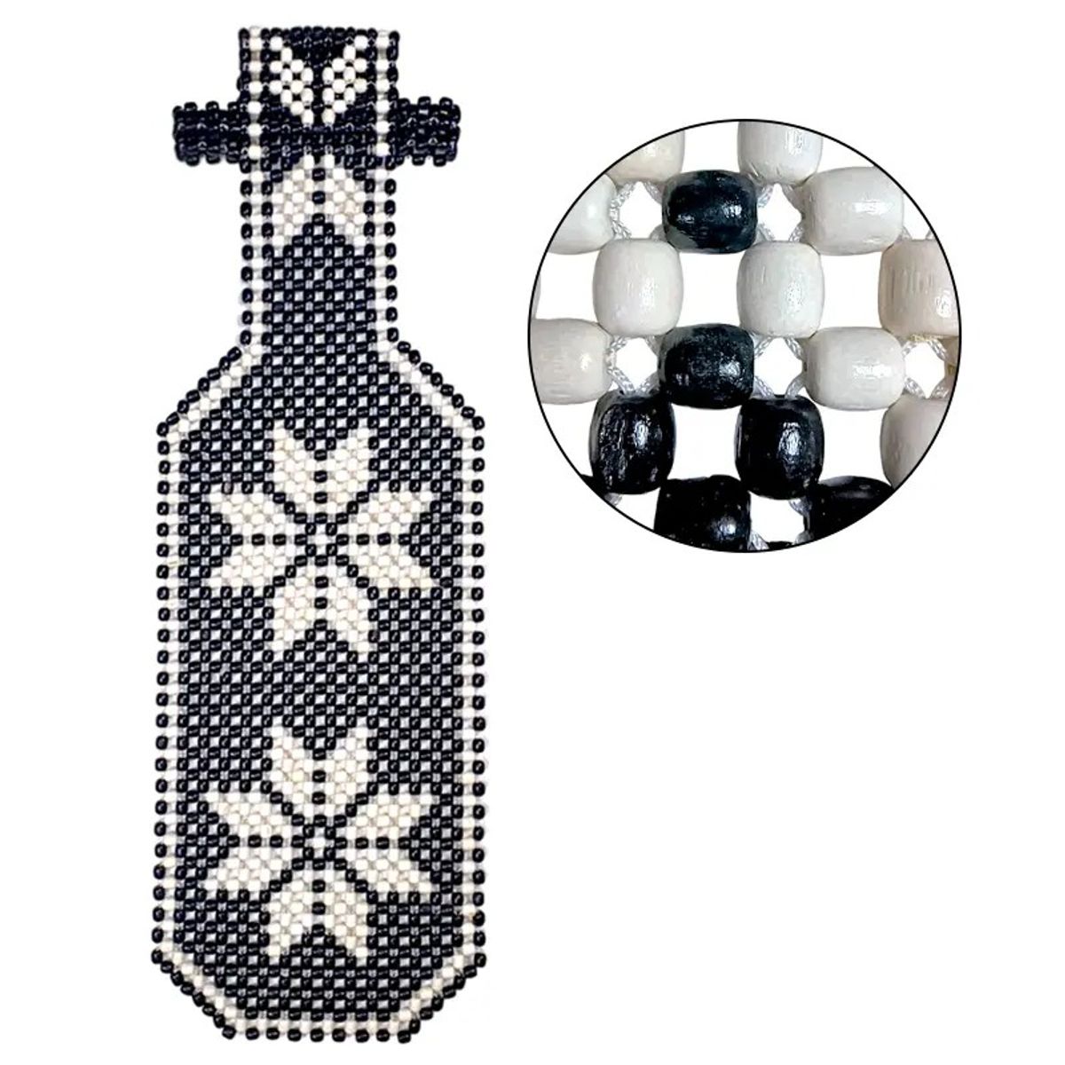 GENERICO - Respaldar de Auto Bolita con Cabecera Hilo Reforzado Negro