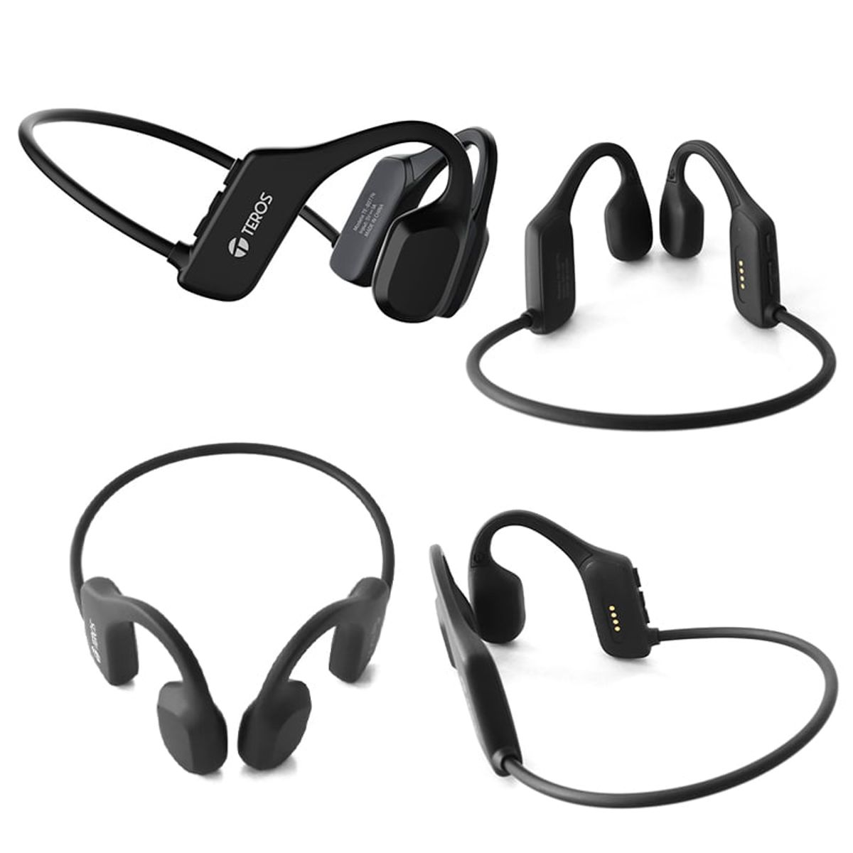 TEROS - AUDÍFONOS DE CONDUCCIÓN ÓSEA TEROS TE-8077N BLUETOOTH NEGRO