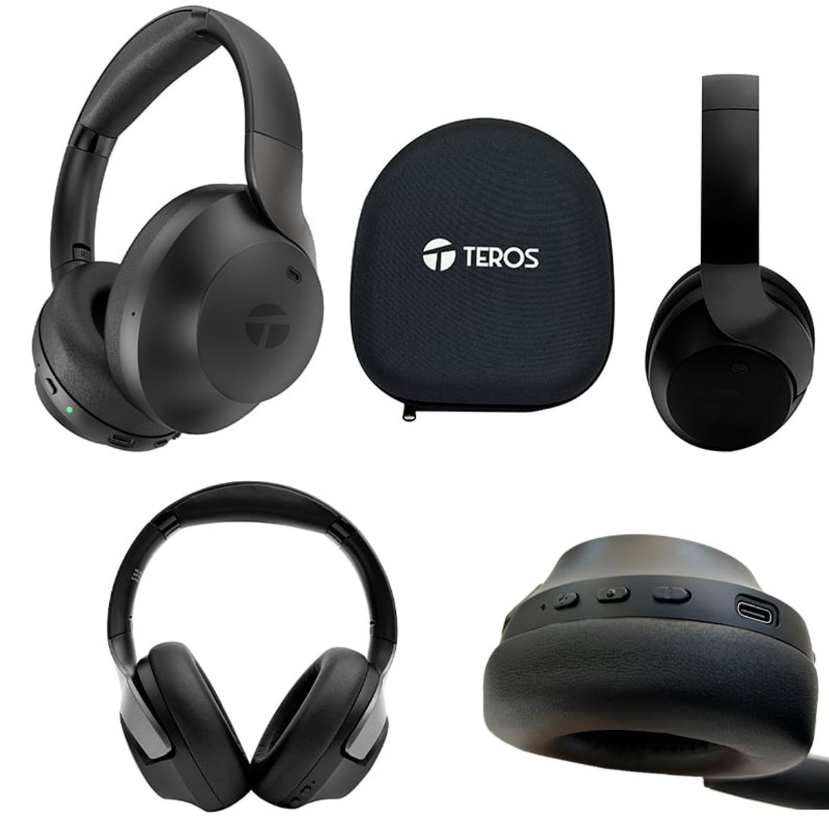 TEROS - AUDÍFONO INALÁMBRICO ANC TEROS TE-8033N HEADSET NEGRO