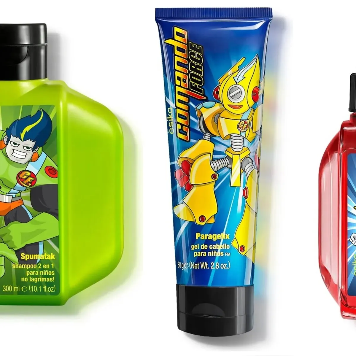 ESIKA - Set Comando Force para niños - Shampoo Gel y colonia