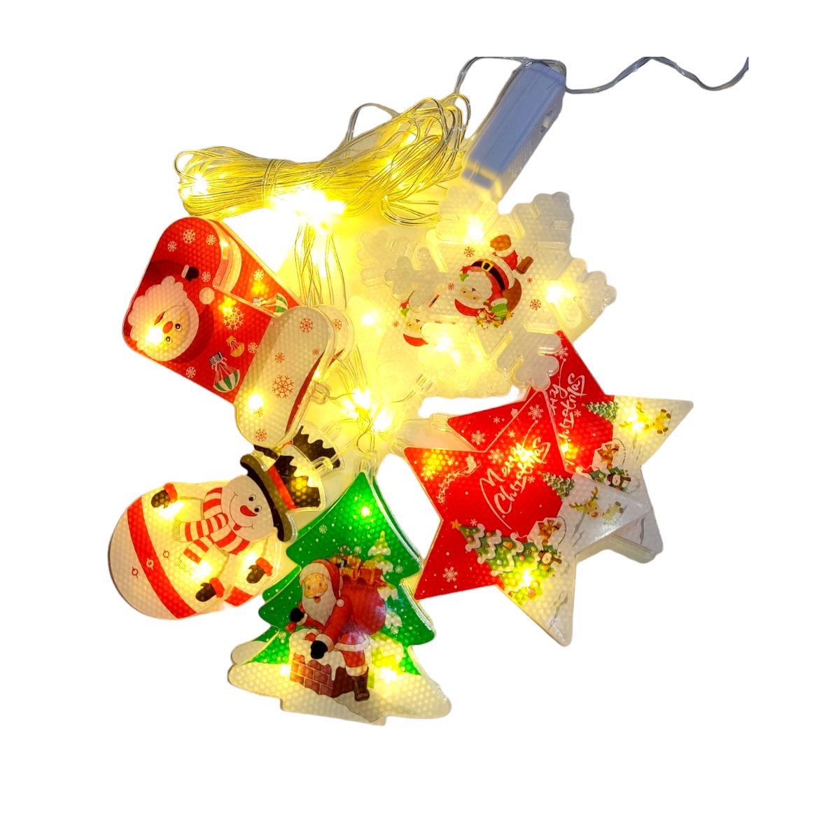 GENERICO - Luces cortina de navidad - Tono cálido