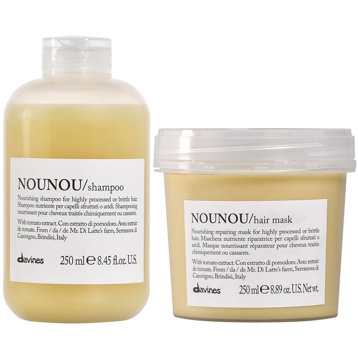 DAVINES - Shampoo Nutritivo 250ml + Mascarilla Davines Nounou