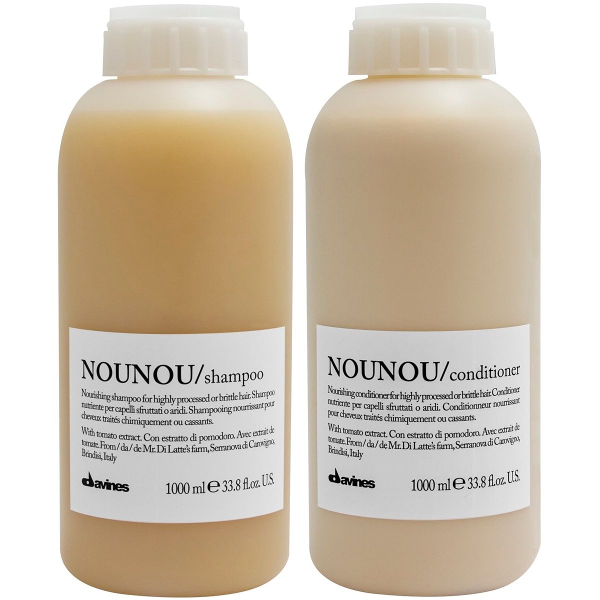 DAVINES - Shampoo Nutritivo 1000ml + Acondicionador Davines Nounou