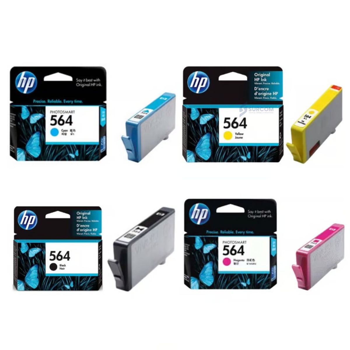 HP - Kit Tinta HP 564 Cyan, Magenta, Amarillo, Negro