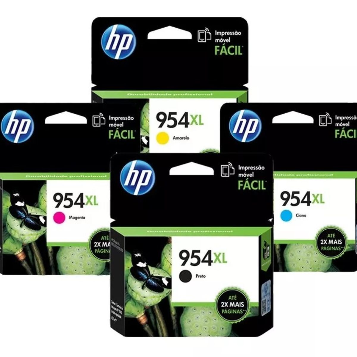 HP - Kit Tinta HP 954XL Cyan Magenta Amarillo Negro Original