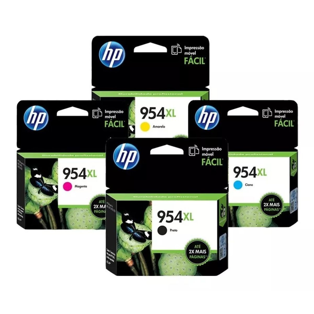 HP - Kit Tinta HP 954XL Cyan Magenta Amarillo Negro Original
