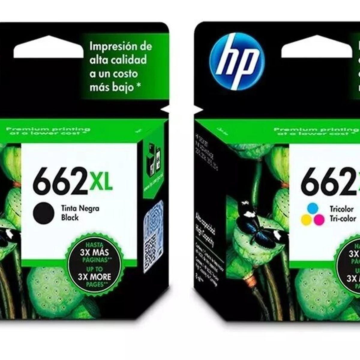 HP - Kit Tinta HP 662XL Negro Tricolor