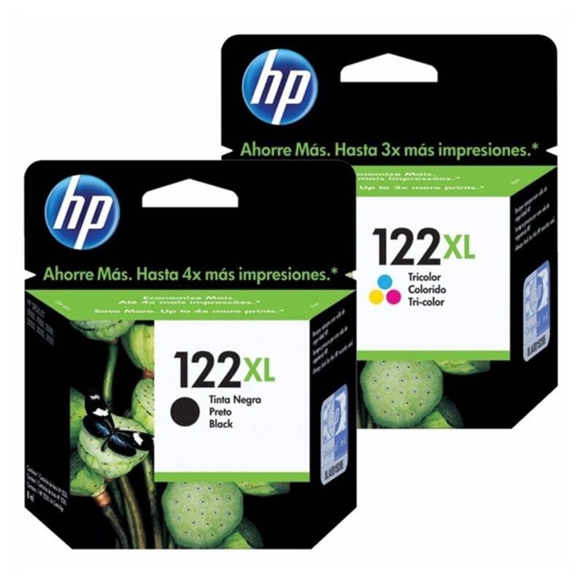 HP - Kit Tinta HP 122XL Negro Tricolor