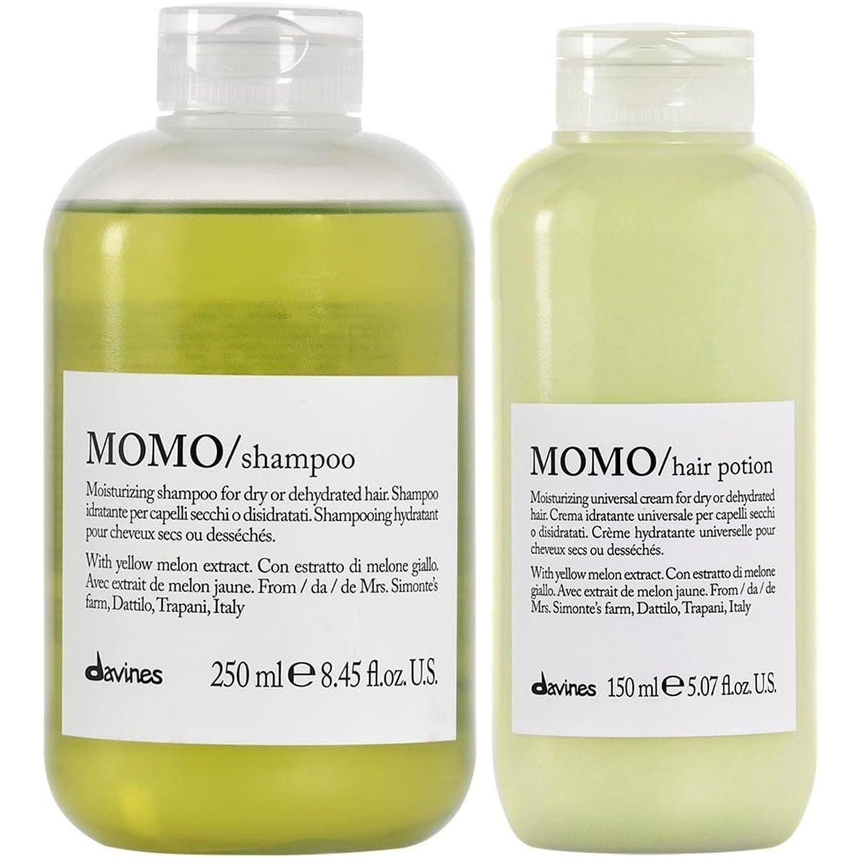DAVINES - Shampoo Hidratante 250ml + Crema Hair Potion Davines Momo