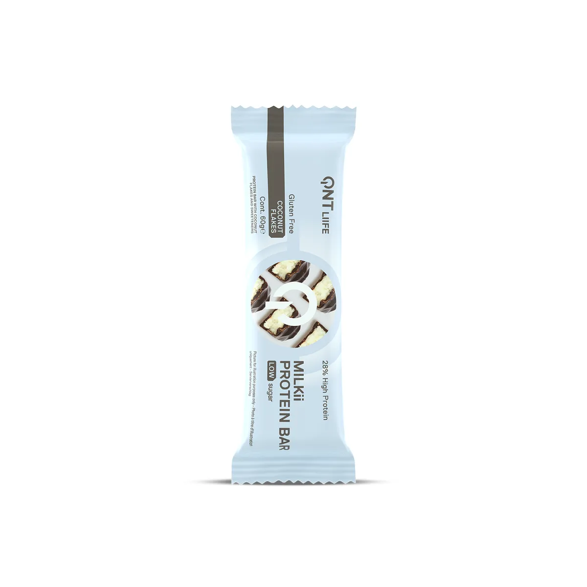 QNT - Pack x12 Barra de proteina Milkii Coco 720gr QNT