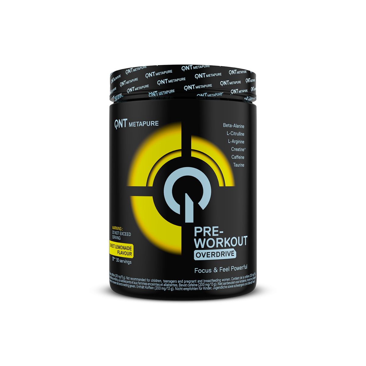 QNT - PreWorkout Metapure Overdrive 390gr Limon QNT