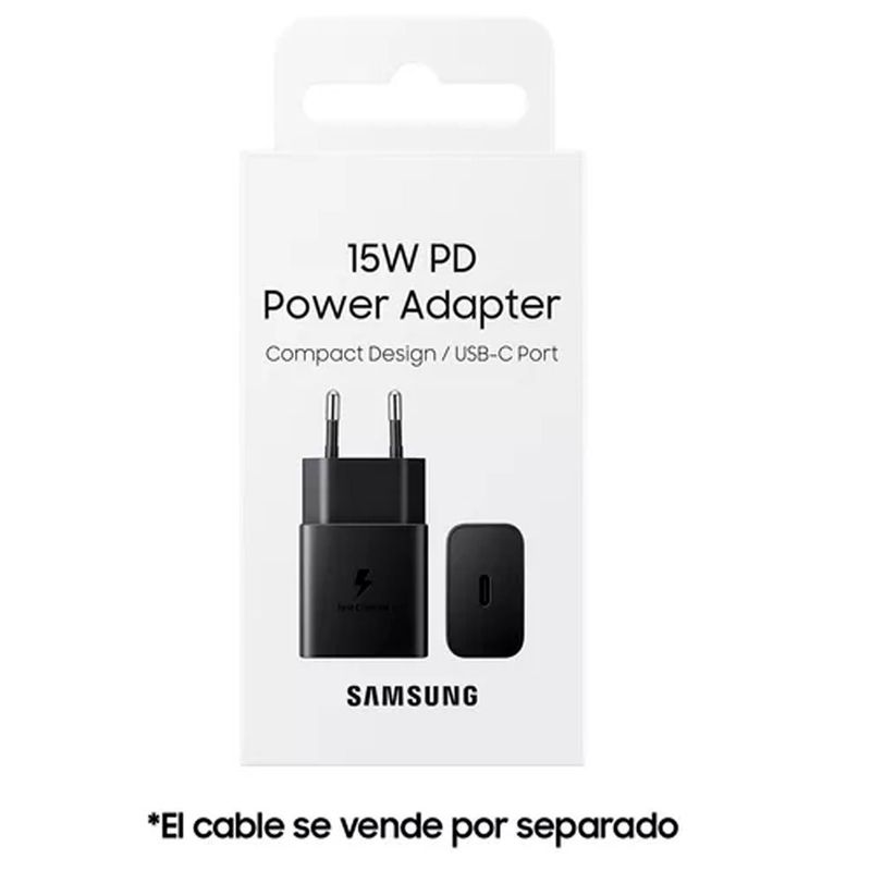 SAMSUNG - Cargador de Pared Samsung 15W Galaxy A04E Color Negro