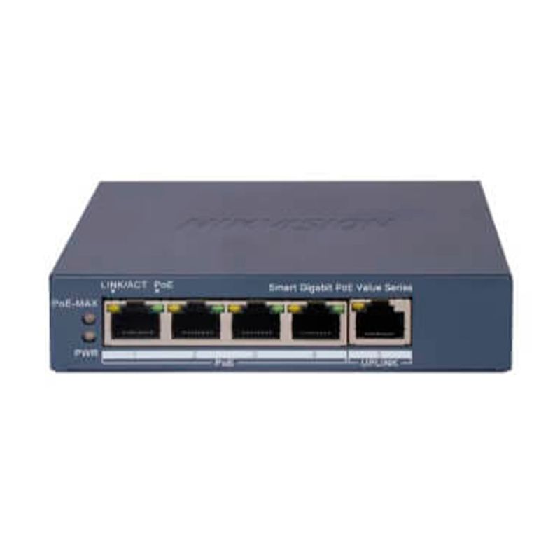 HIKVISION - SWITCH ADMINISTRATIVO HIKVISION 4 POE 1000M PN HK-DS-3E1505P-EIM