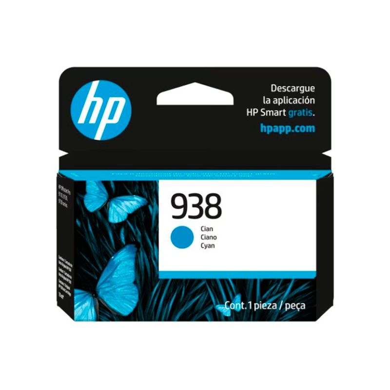 HP - TINTA HP 938 CIAN 800 PAG OFFICEJET PRO 9110 9120 PN 4S6X5PL