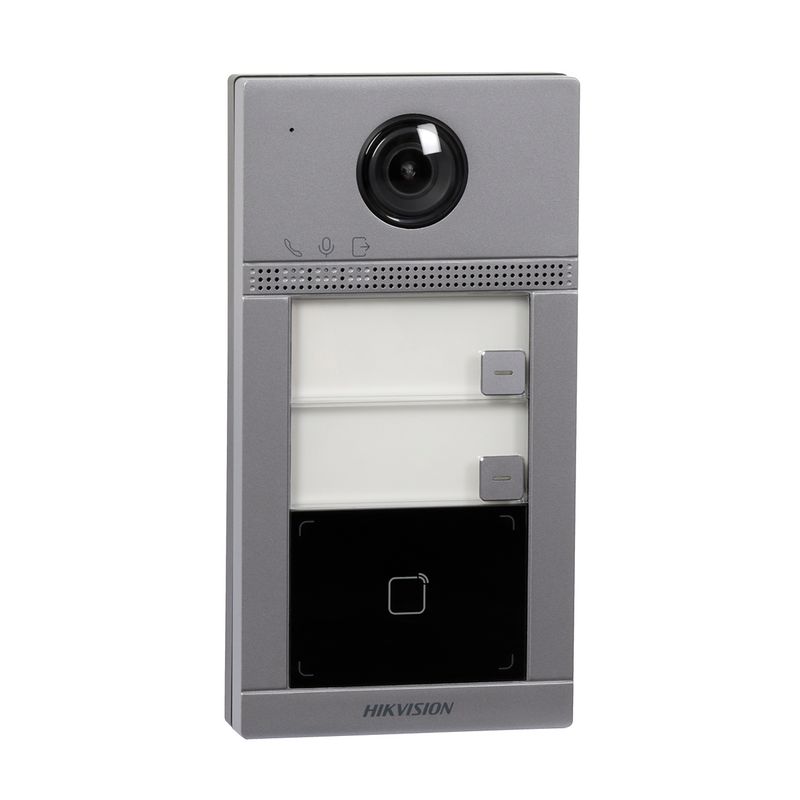 HIKVISION - CAMARA VIDEO PORTERO HIKVISION 2 BOTONES GRIS PN HK-DS-KV8213-WME1