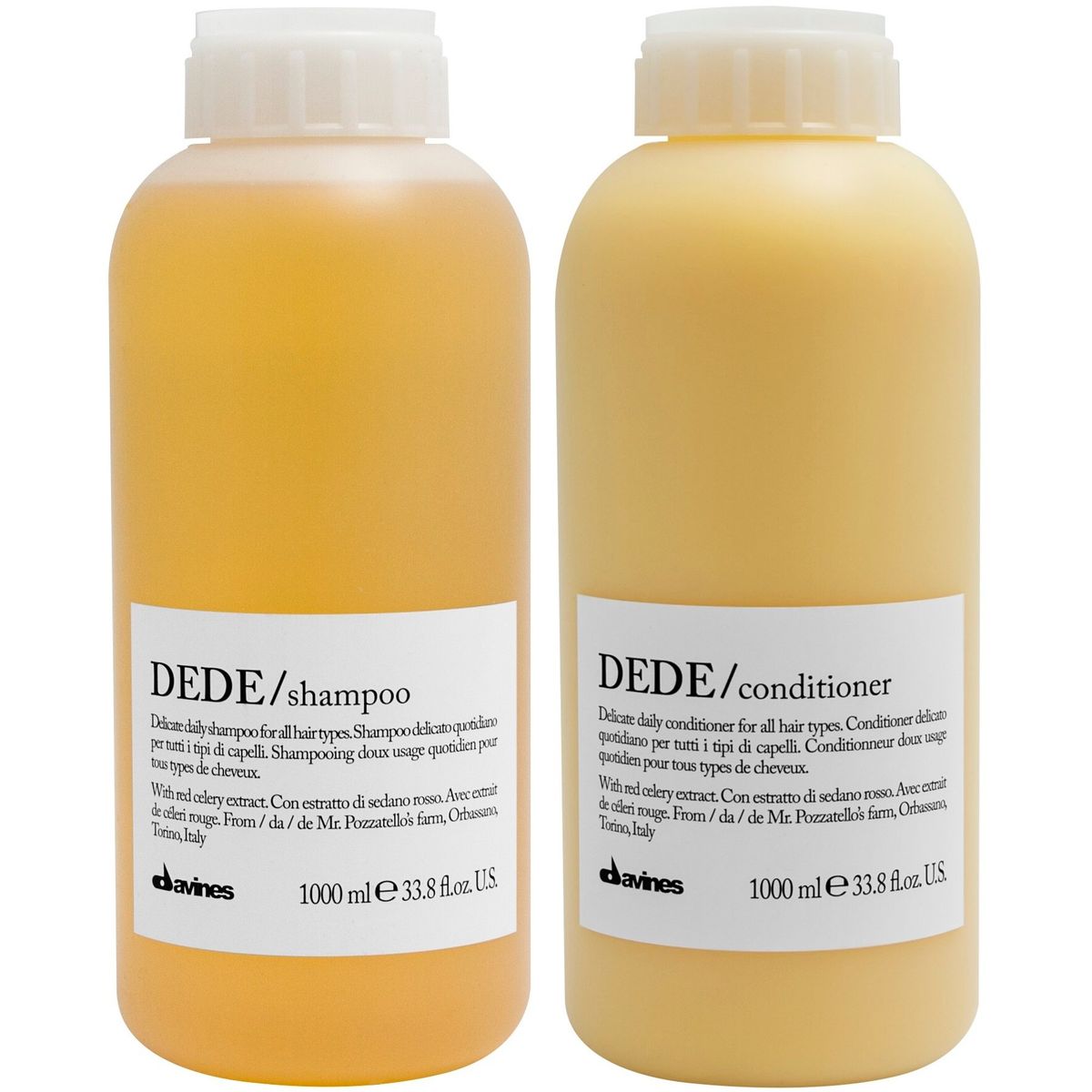 DAVINES - Shampoo Delicado de Uso Diario 1000ml + Acondicionador Davines Dede