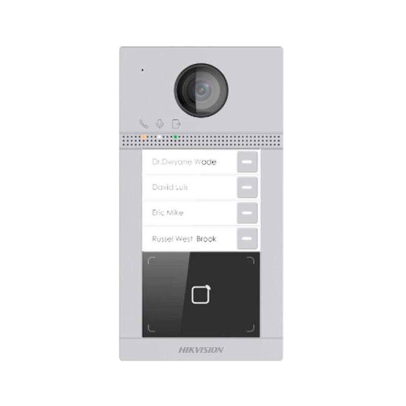 HIKVISION - CAMARA VIDEO PORTERO HIKVISION 4 BOTONES GRIS PN HK-DS-KV8413-WME1