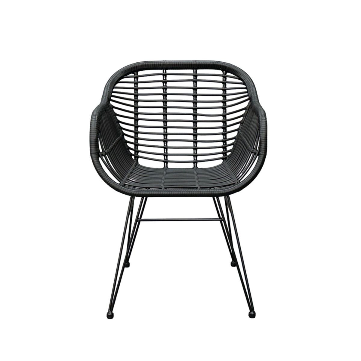 NIHM - Silla de Terraza Nanilin Negro