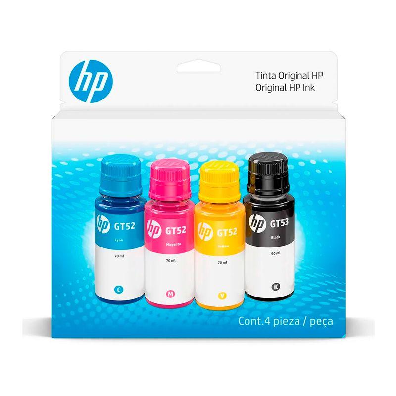 HP - TINTA HP GT52GT53 PACK COLOR 8K COLOR 4K BN GT5800 PN 9F3N4AL