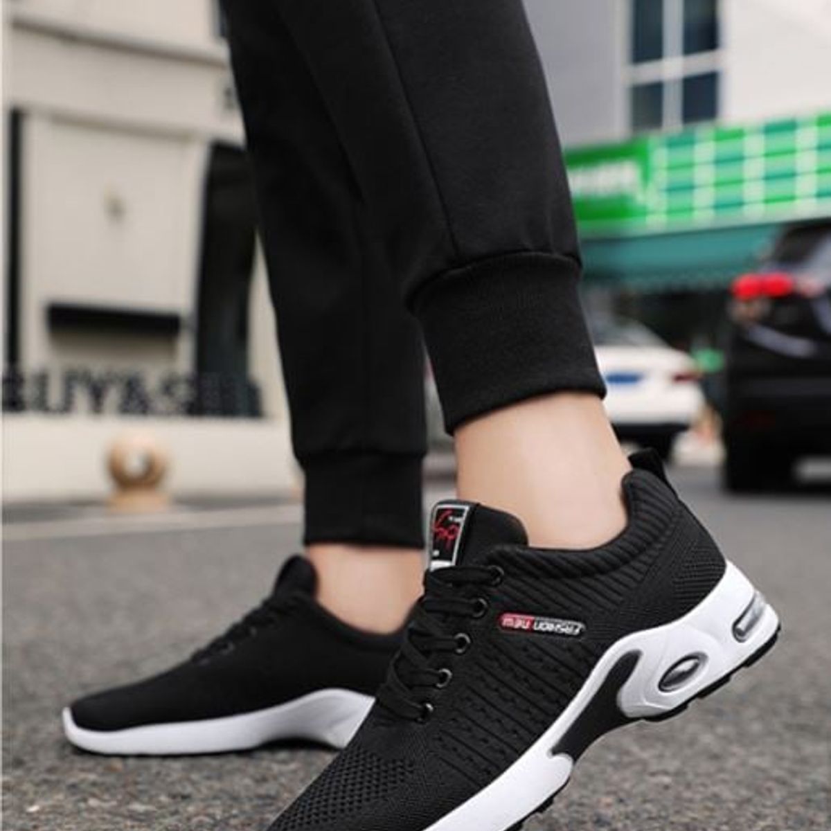 GENERICO - ZAPATILLA PARA HOMBRE NEW FASHION -NEGRO-9301