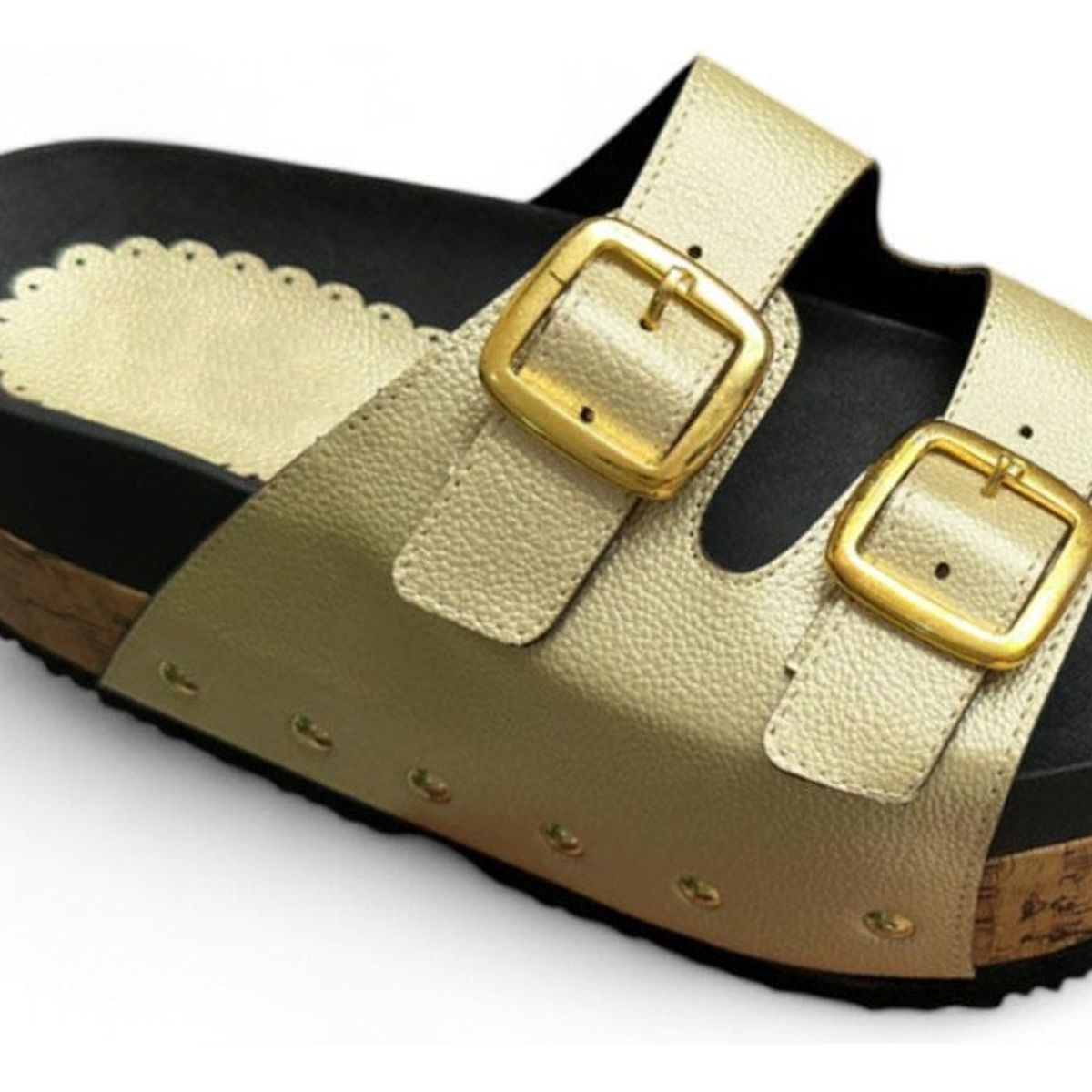 GENERICO - Sandalia Mujer Plataforma 7 2086L-52 Color Dorado