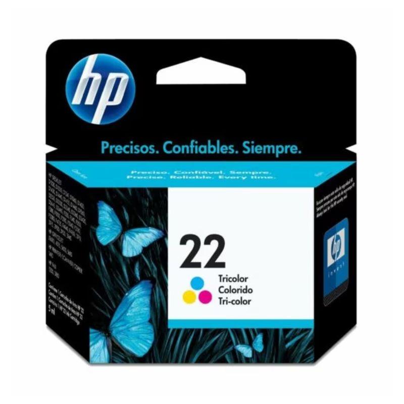 HP - Cartucho de Tinta HP 22 Tricolor Original
