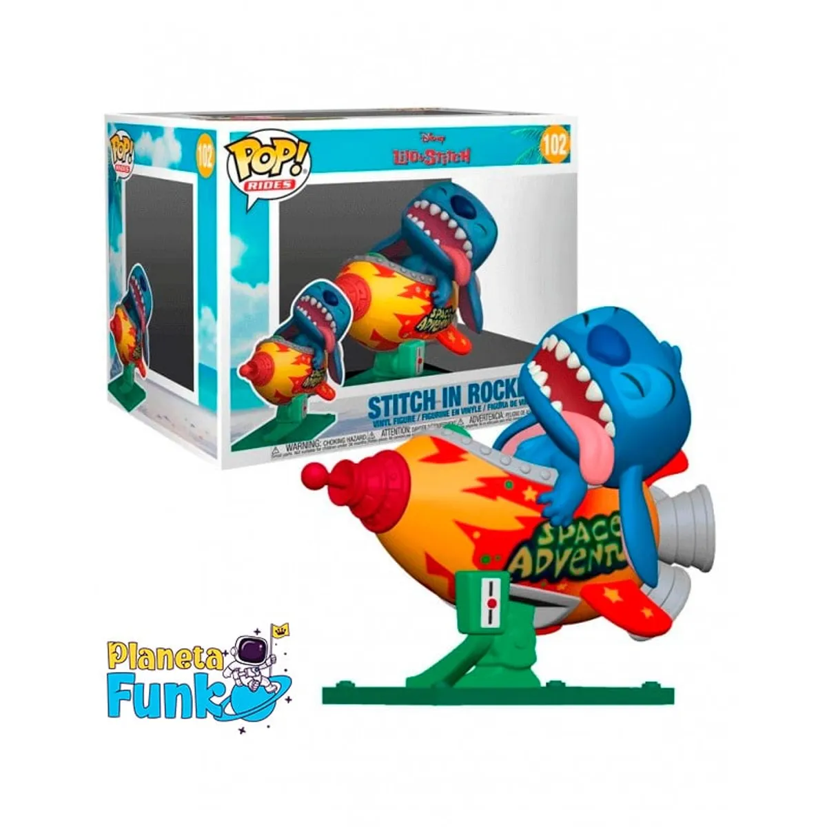 FUNKO - STITCH IN ROCKET FUNKO POP RIDE