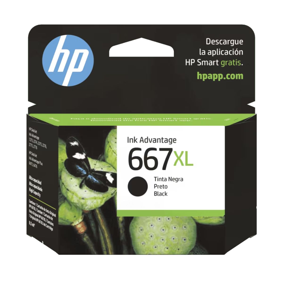 HP - Cartucho de Tinta HP 667XL Negro Original