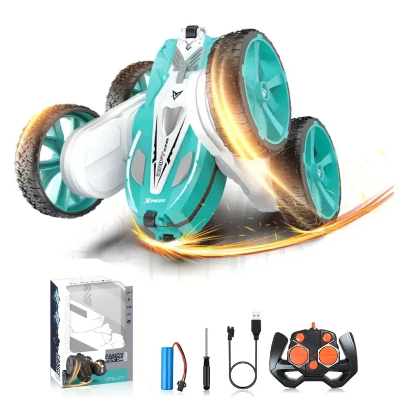 GENERICO - Carro a control remoto STUNT CAR DRIFTING Cian