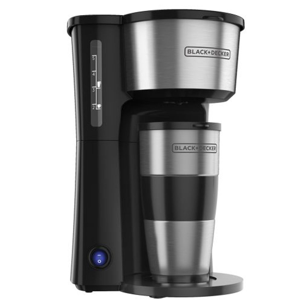 BLACK - Cafetera 4 en 1 de 5Tsz con Filtro Permanente BLACK & DECKER CM0755S Plateado