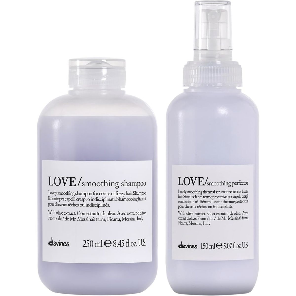 DAVINES - Shampoo Anti Frizz 250ml + Sérum Perfector Davines Love Smoothing