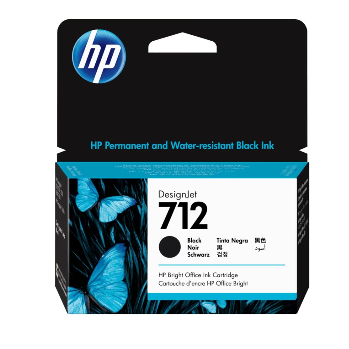 HP - Cartucho de Tinta HP DesignJet 712 Negro de 80 ml