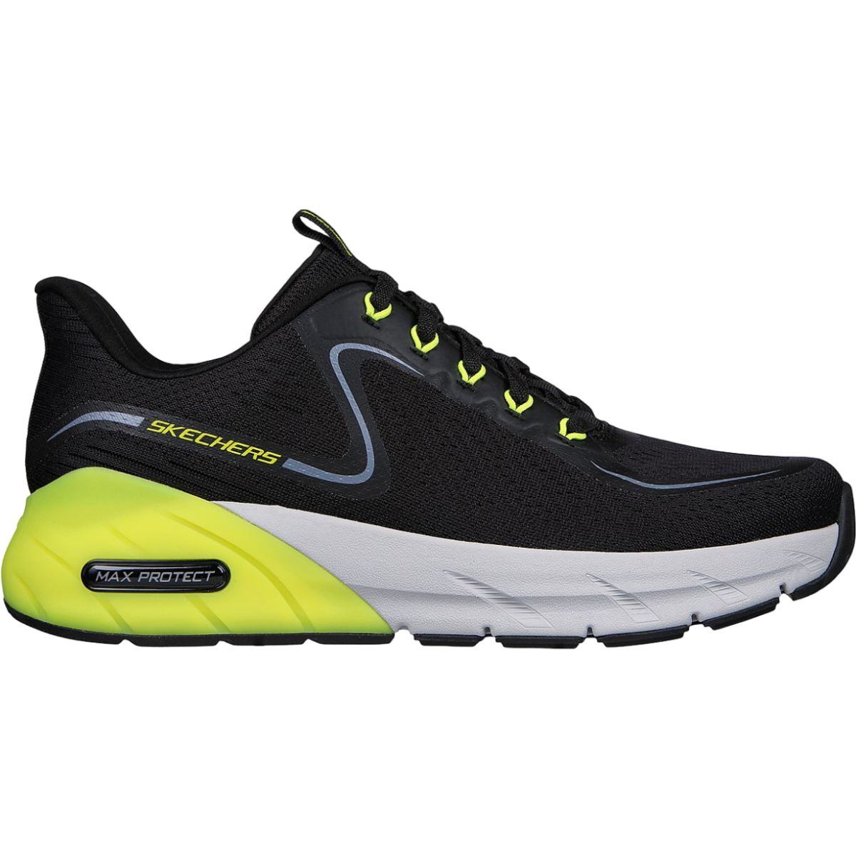 SKECHERS - Zapatilla Skechers Max Protect Sport-Bream 232664BKLM Negro Hombre