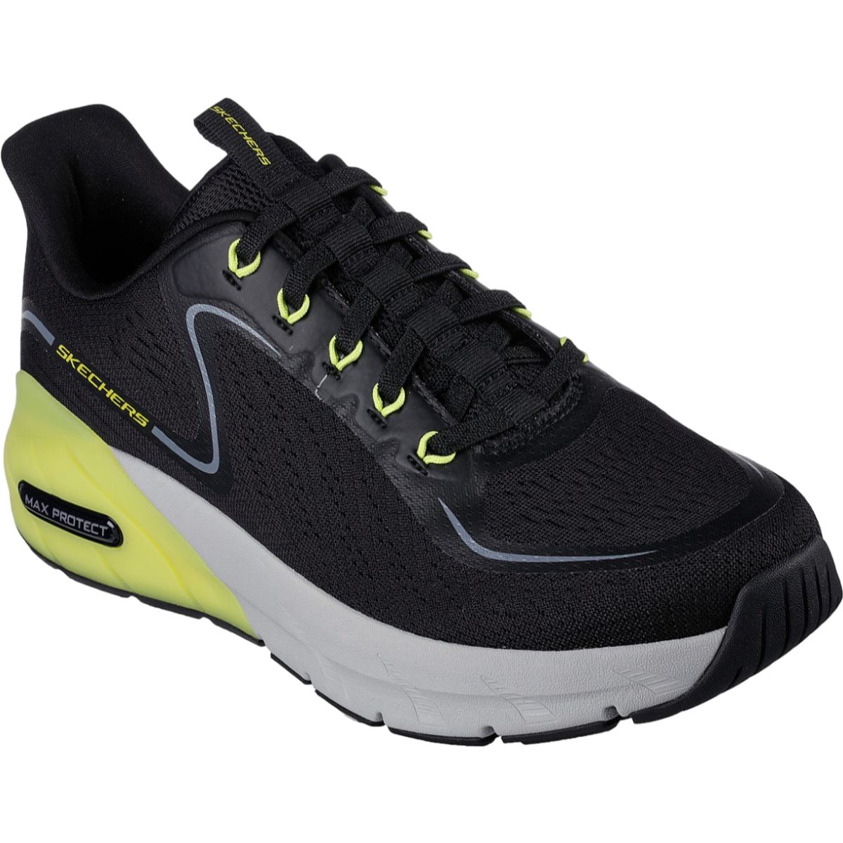 SKECHERS - Zapatilla Skechers Max Protect Sport-Bream 232664BKLM Negro Hombre