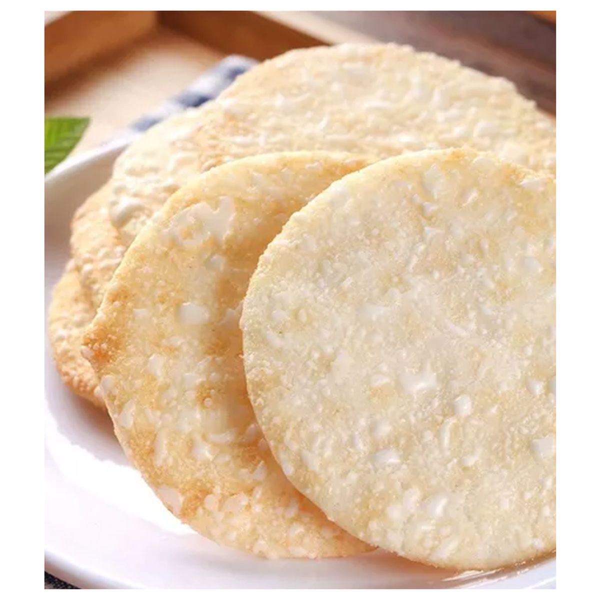 GENERICO - Pack Galletas Inflada De Arroz Nevado Dulce 16u Mi Duo Qi