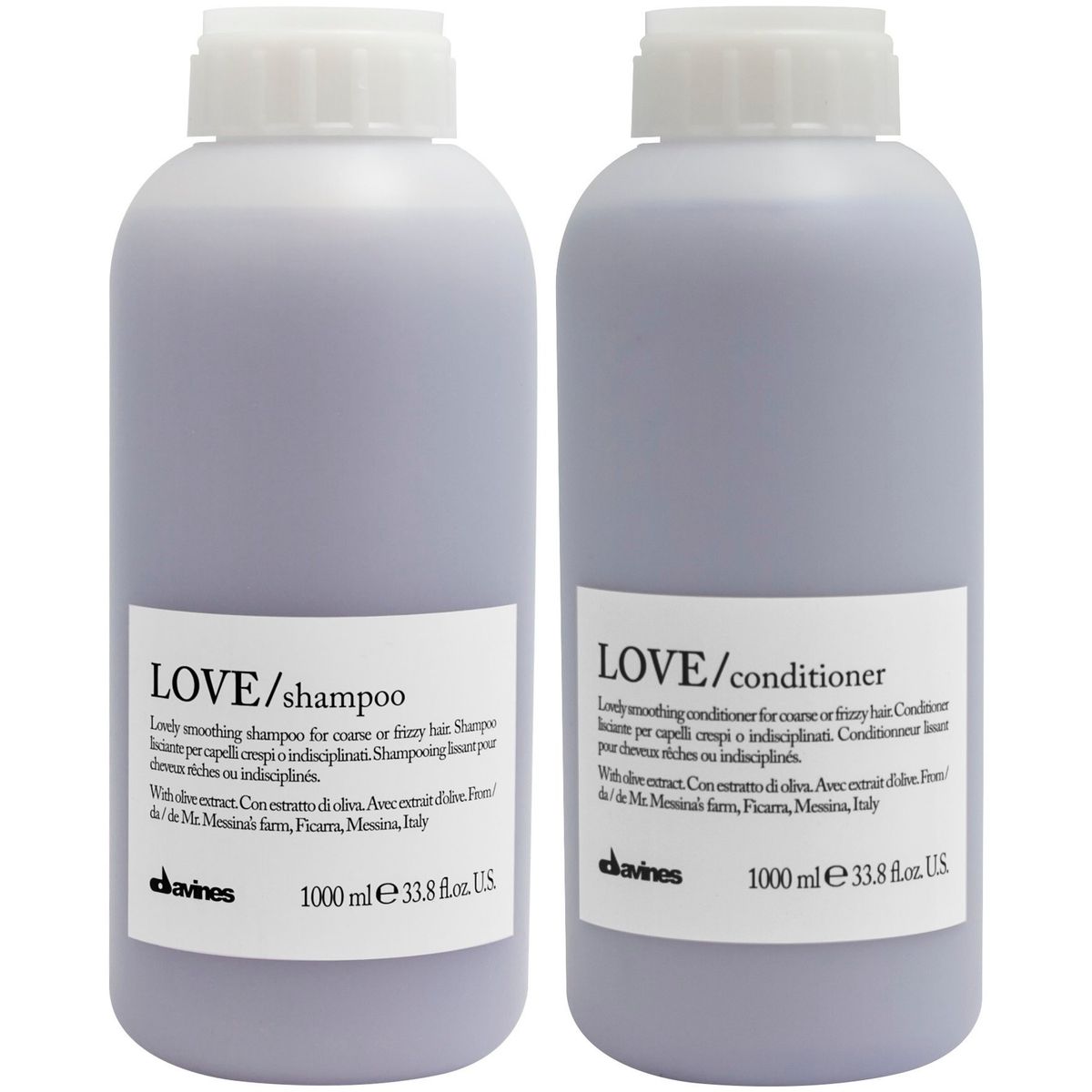 DAVINES - Shampoo Anti Frizz 1000ml + Acondicionador Davines Love Smoothing