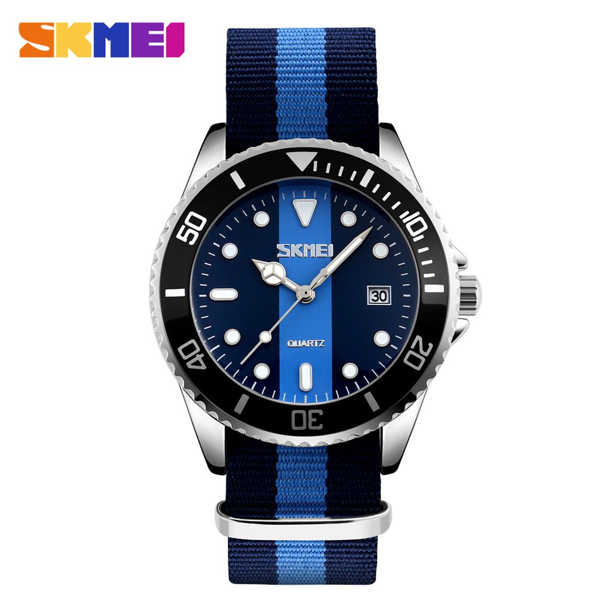 SKMEI - Reloj Skmei 9133 Azul Celeste Azul Nylon