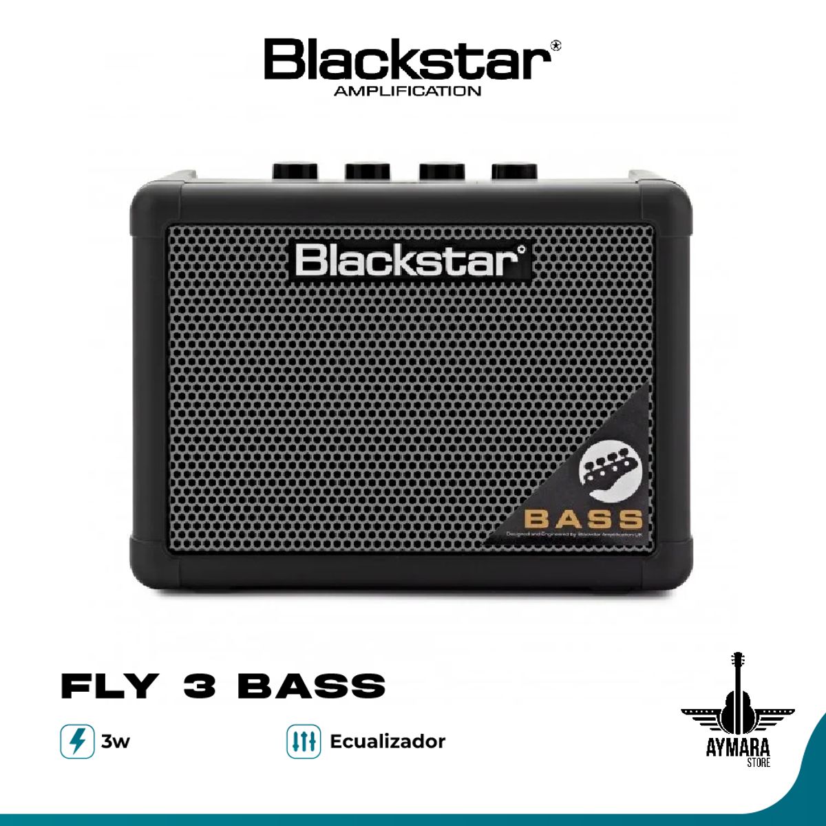 BLACKSTAR - Amplificador Portátil Blackstar FLY 3 Bass